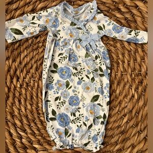 Mud Pie baby gown. Size 0-3 months.